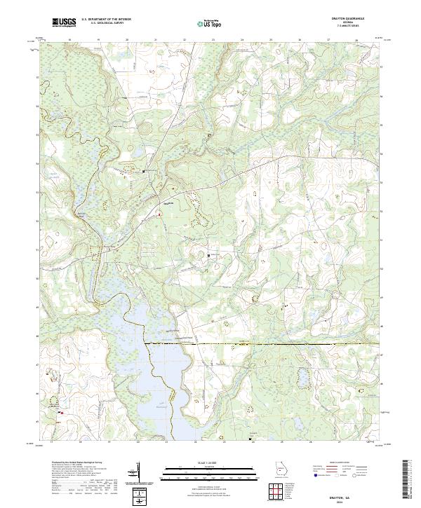 USGS Topographic Map – Drayton