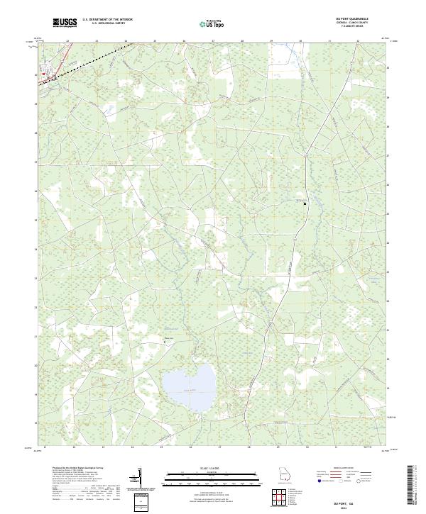 USGS Topographic Map – Du Pont