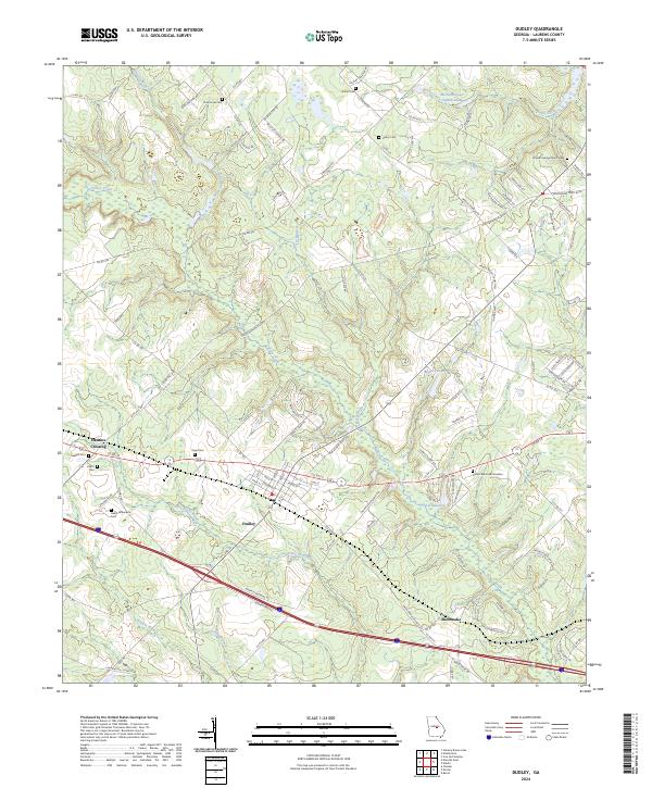 USGS Topographic Map – Dudley