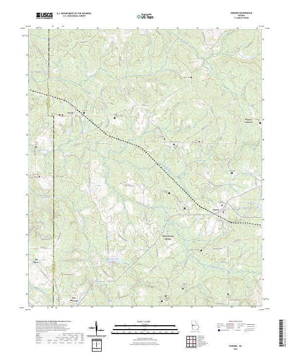 USGS Topographic Map – Durand
