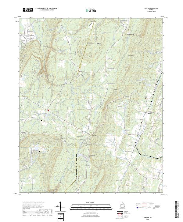 USGS Topographic Map – Durham