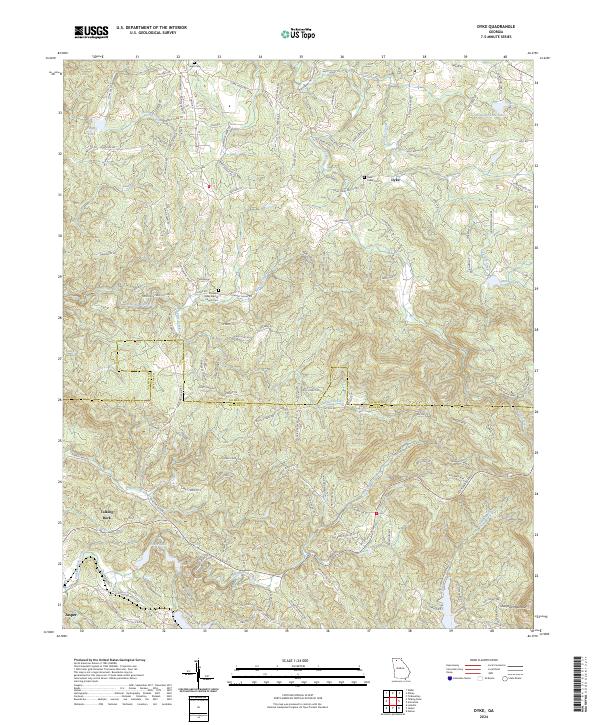 USGS Topographic Map – Dyke