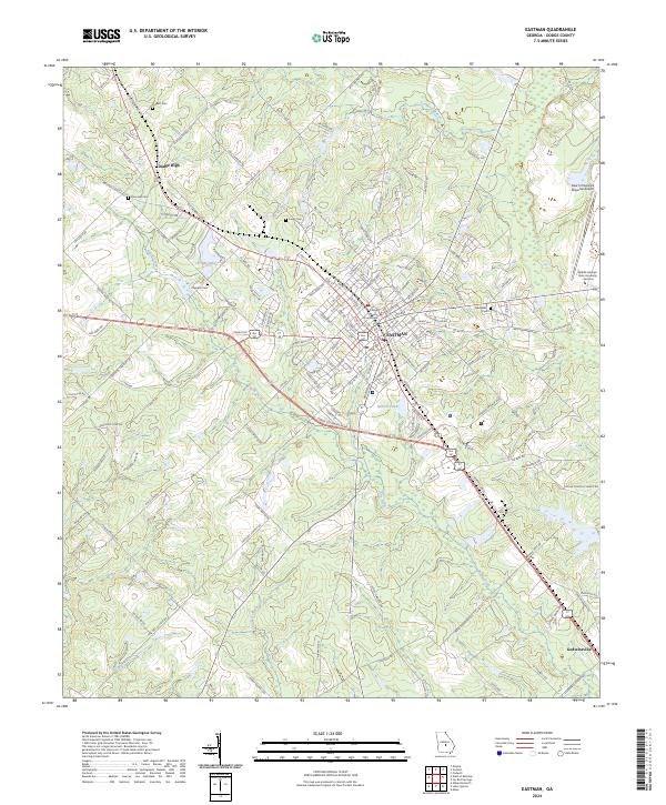 USGS Topographic Map – Eastman