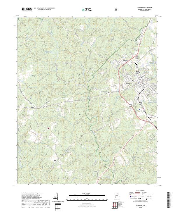 USGS Topographic Map – Eatonton