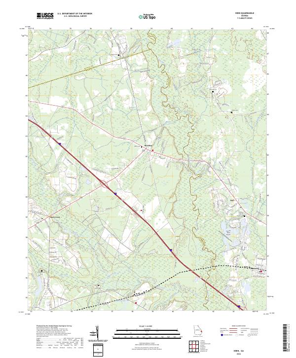 USGS Topographic Map – Eden