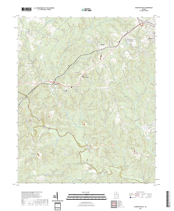 USGS Topographic Map – Elberton West