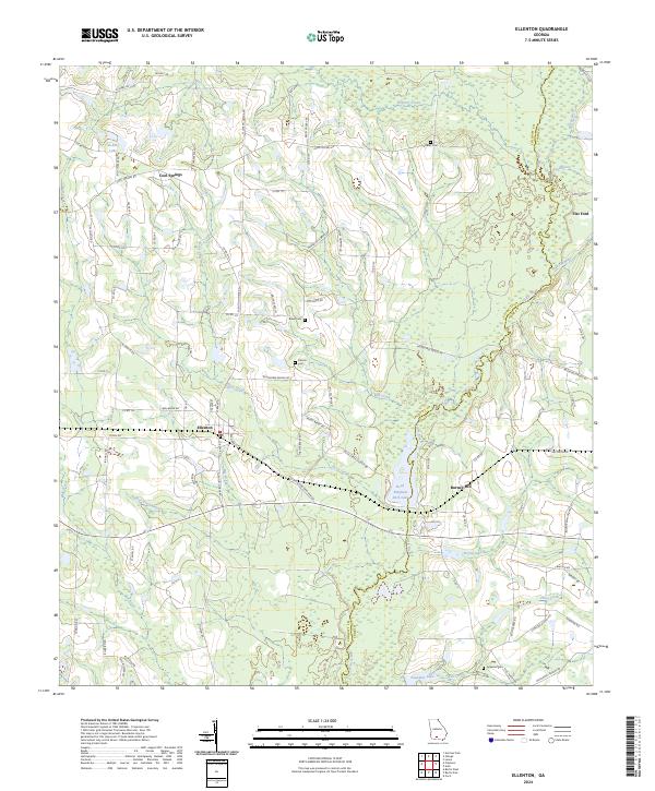 USGS Topographic Map – Ellenton