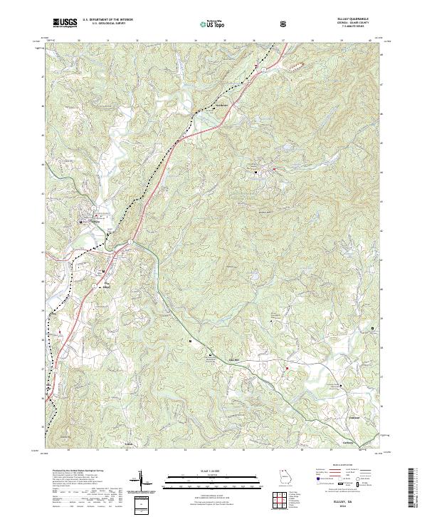 USGS Topographic Map – Ellijay