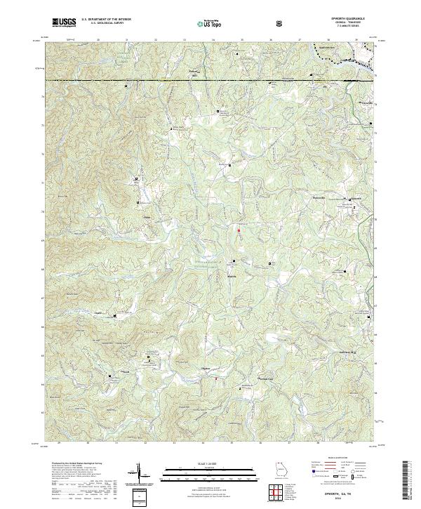 USGS Topographic Map – Epworth