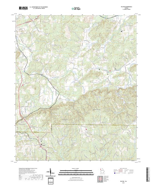 USGS Topographic Map – Felton