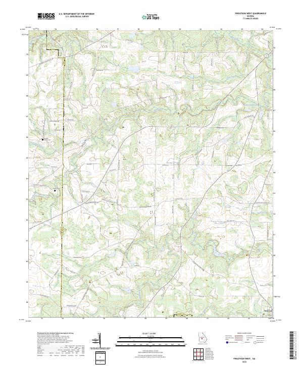 USGS Topographic Map – Finleyson West