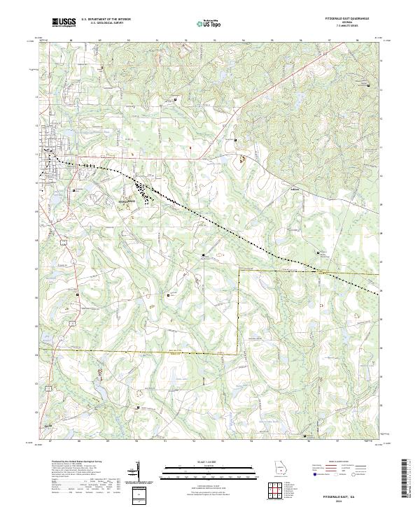 USGS Topographic Map – Fitzgerald East