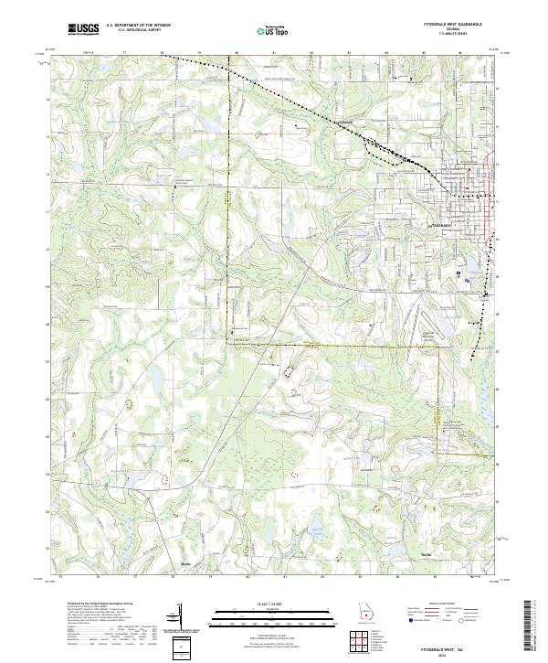 USGS Topographic Map – Fitzgerald West