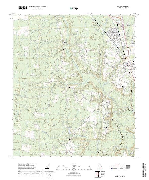 USGS Topographic Map – Folkston