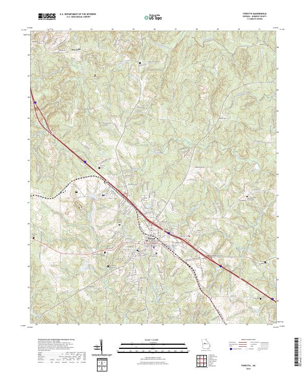 USGS Topographic Map – Forsyth