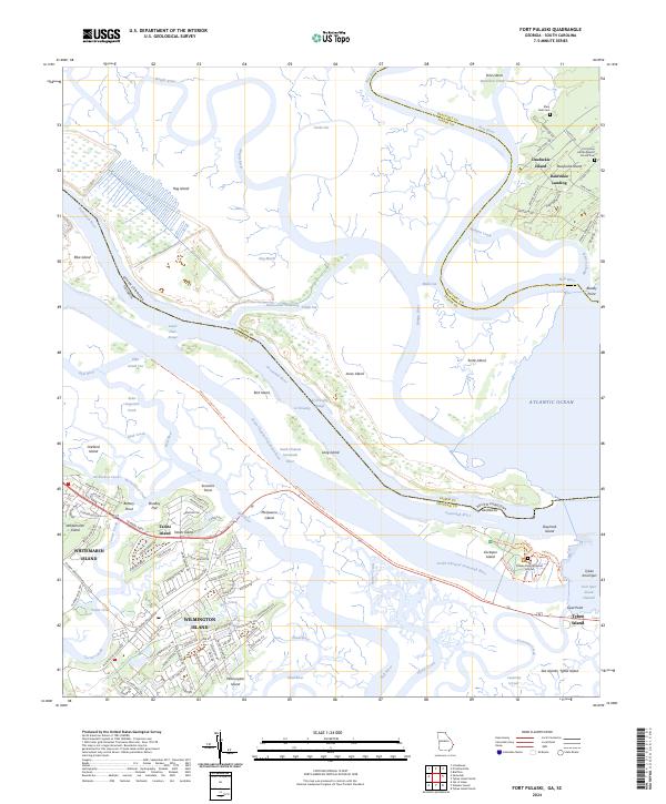 USGS Topographic Map – Fort Pulaski