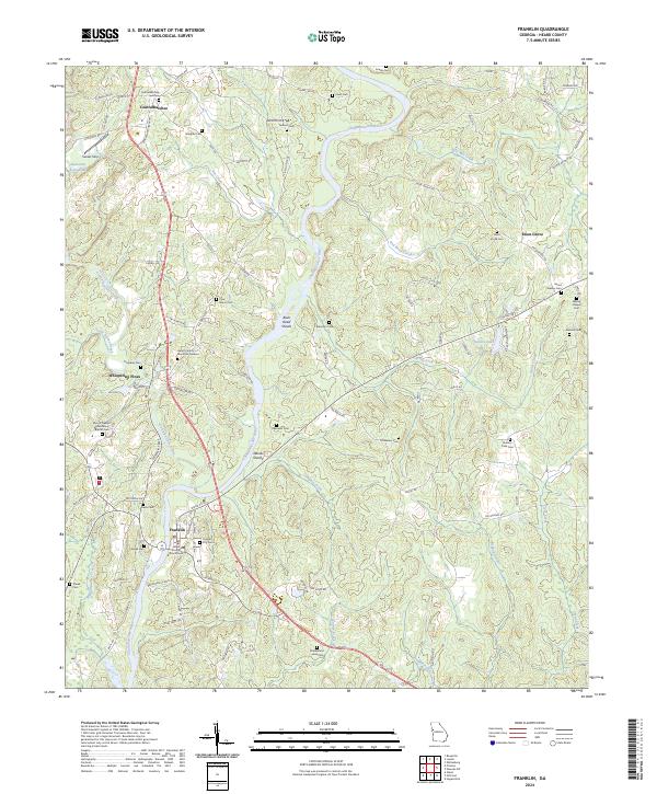 USGS Topographic Map – Franklin
