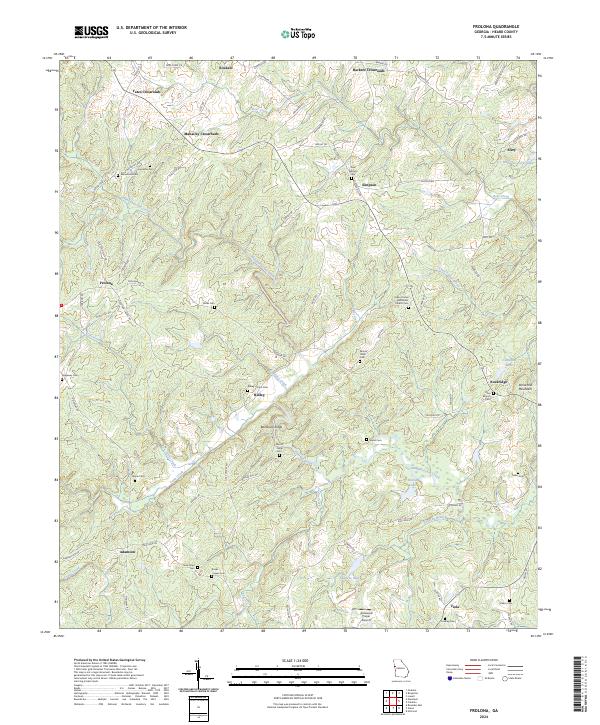 USGS Topographic Map – Frolona