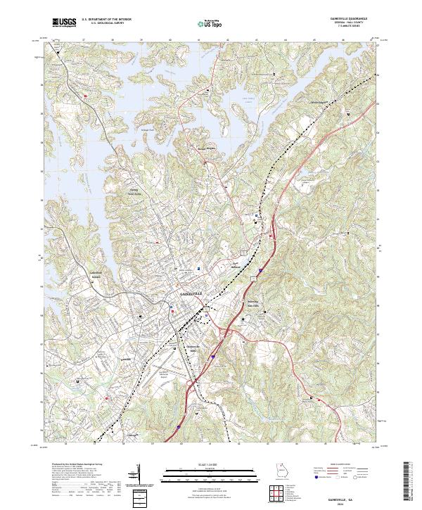USGS Topographic Map – Gainesville
