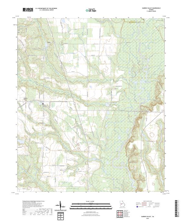 USGS Topographic Map – Garden Valley