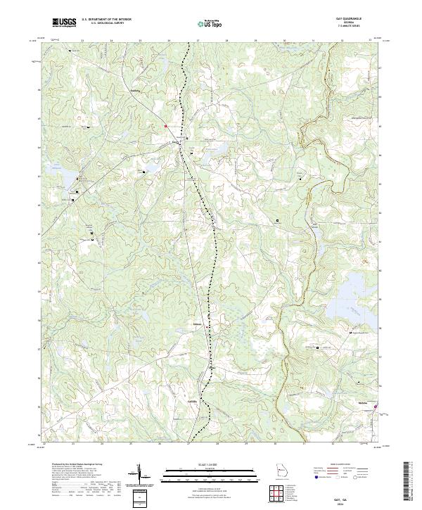USGS Topographic Map – Gay