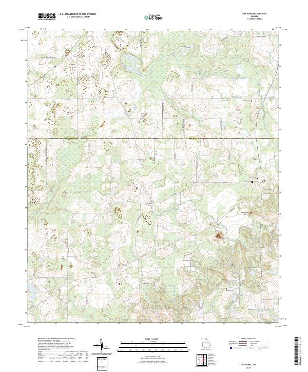 USGS Topographic Map – Gee Pond