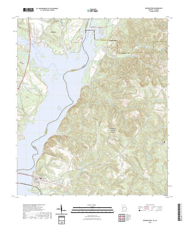 USGS Topographic Map – Georgetown