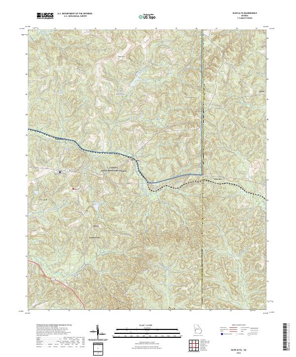 USGS Topographic Map – Glen Alta
