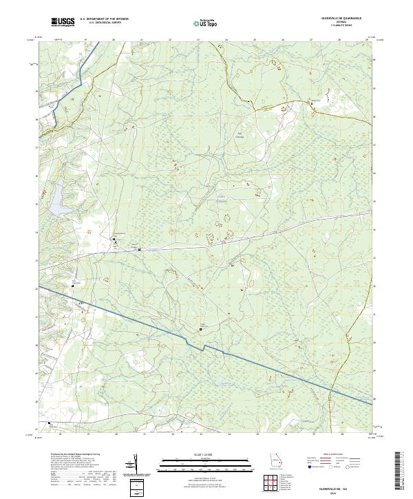 USGS Topographic Map – Glennville NE