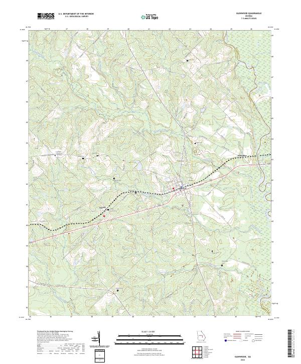 USGS Topographic Map – Glenwood