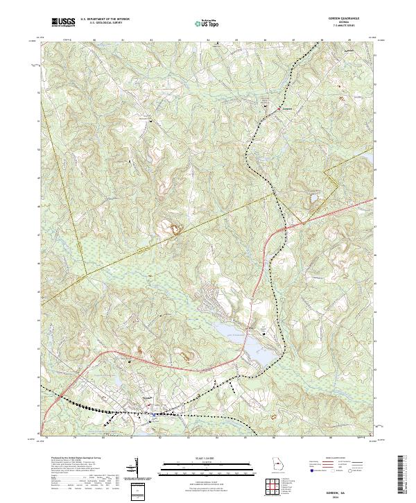 USGS Topographic Map – Gordon