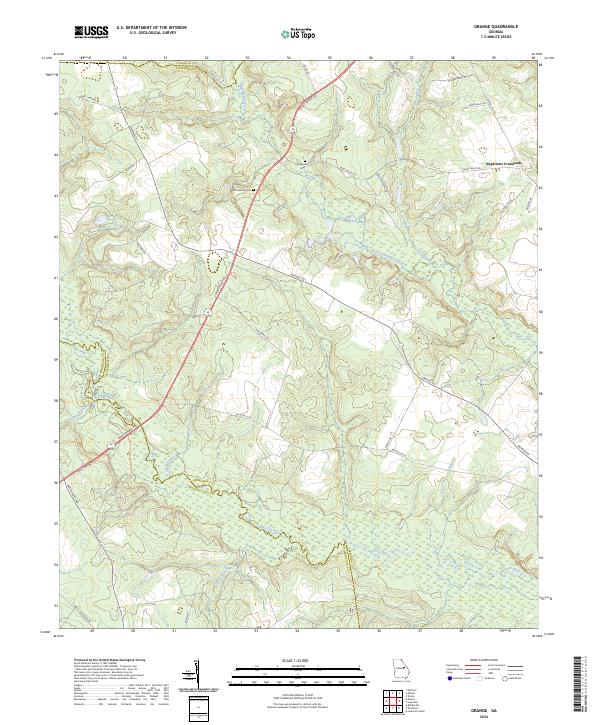 USGS Topographic Map – Grange