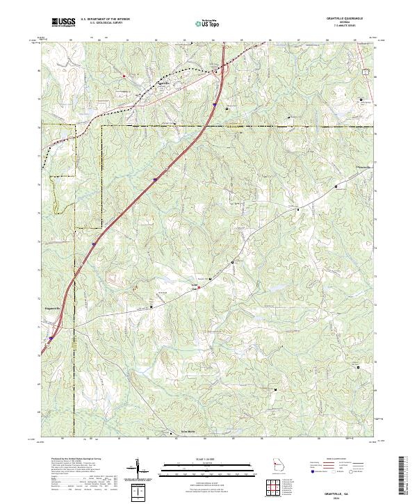 USGS Topographic Map – Grantville