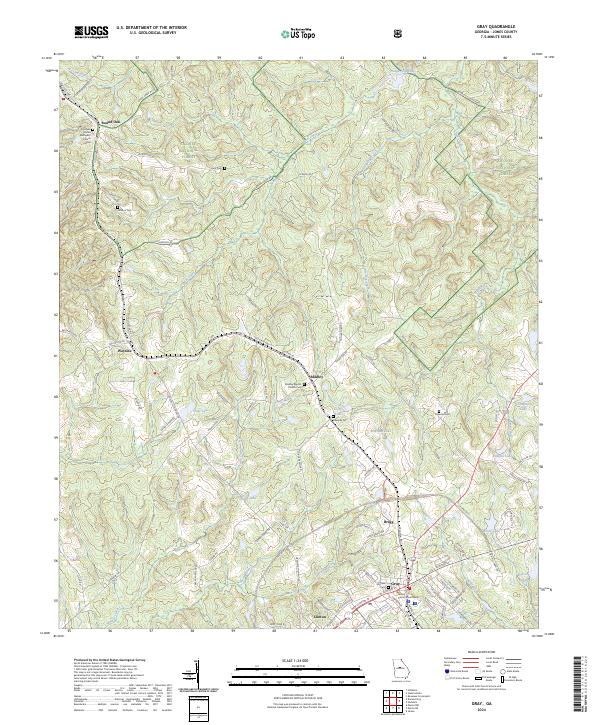 USGS Topographic Map – Gray