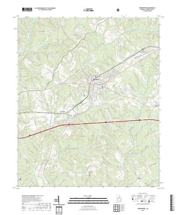 USGS Topographic Map – Greensboro