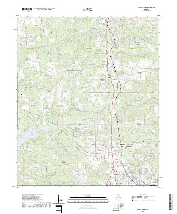 USGS Topographic Map – Griffin North