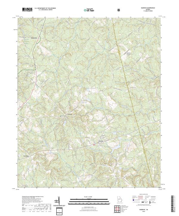 USGS Topographic Map – Haddock