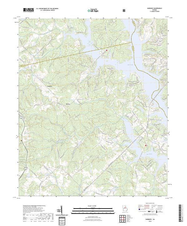 USGS Topographic Map – Harmony
