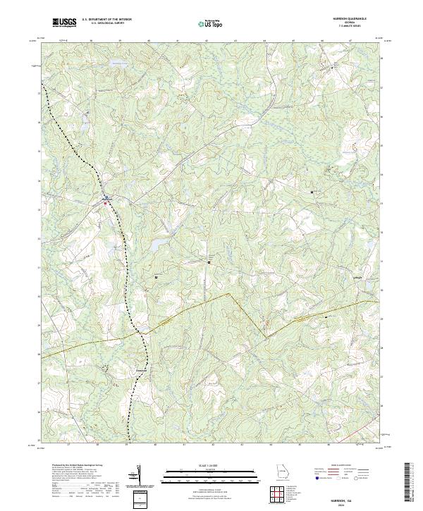 USGS Topographic Map – Harrison