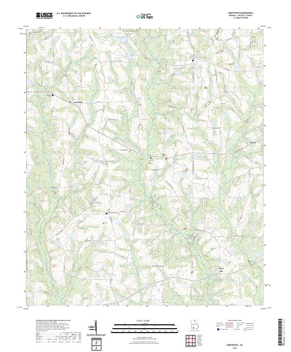 USGS Topographic Map – Hartsfield