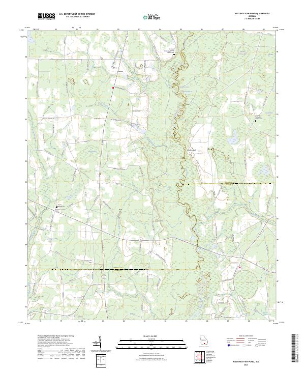 USGS Topographic Map – Hastings Fish Pond