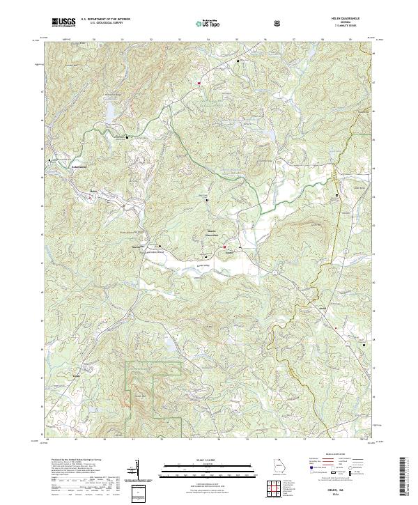 USGS Topographic Map – Helen