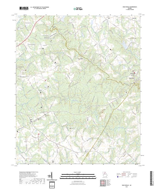 USGS Topographic Map – High Shoals