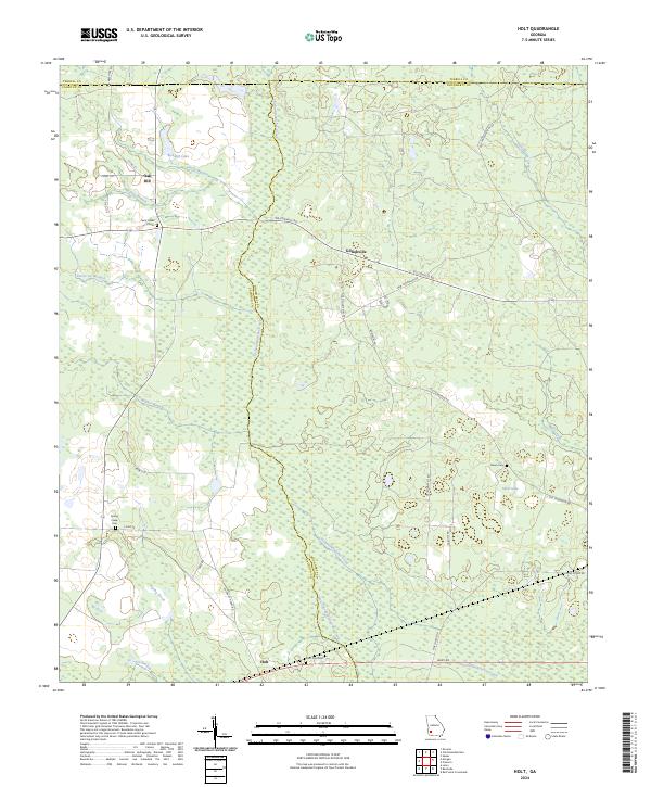 USGS Topographic Map – Holt