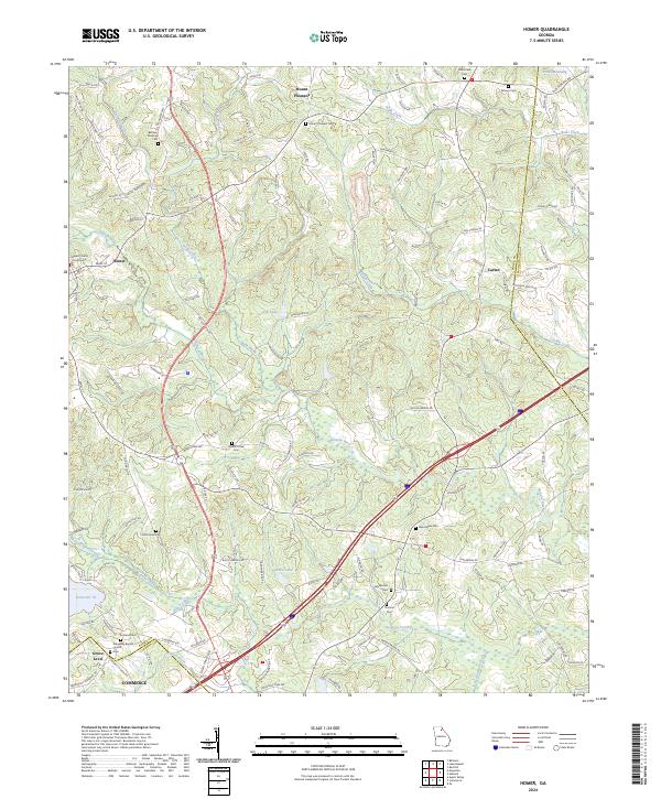 USGS Topographic Map – Homer