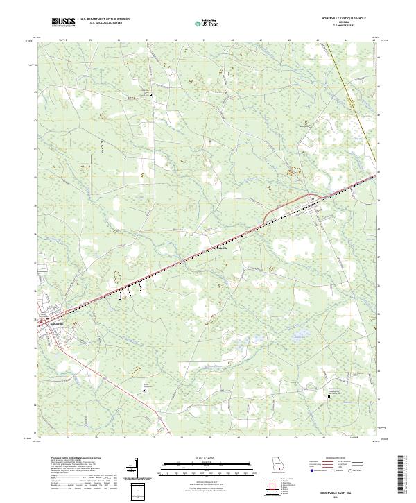 USGS Topographic Map – Homerville East