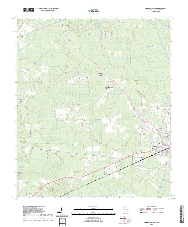 USGS Topographic Map – Homerville West