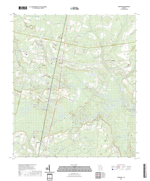 USGS Topographic Map – Hortense