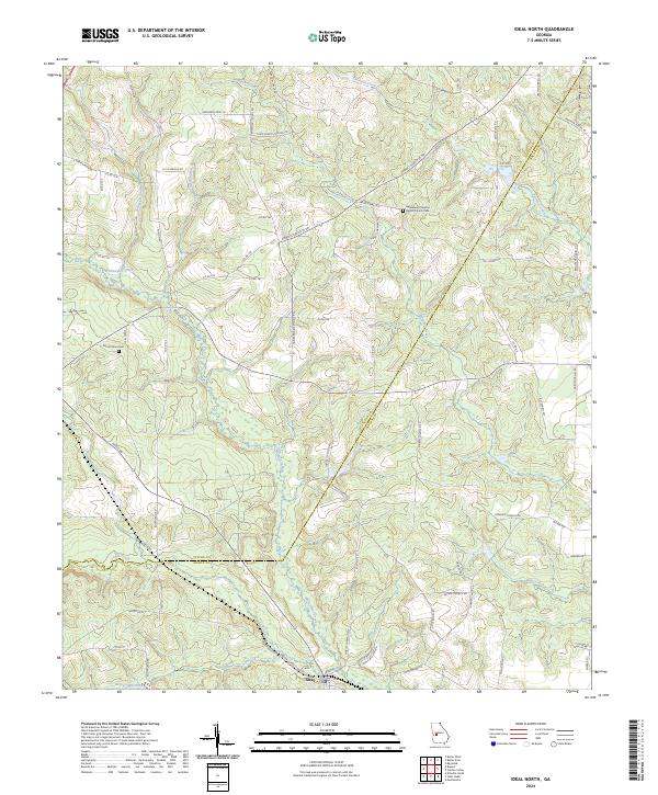 USGS Topographic Map – Ideal North