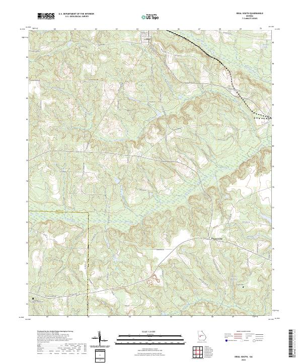 USGS Topographic Map – Ideal South
